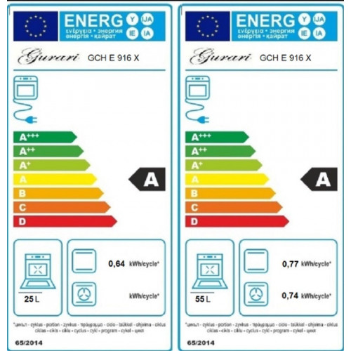 Gurari Gas Elektro StandherdGCH E 916 X 90 cm Range Coocker 89L Gurari Gas Elektro StandherdGCH E 916 X 90 cm Range Coocker 89L