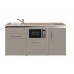STENGEL Designline MDGSM170 Sand – Premium Miniküche (170cm) inkl. Kühlschrank, Geschirrspüler, Mikrowelle & Softclose-Schublade