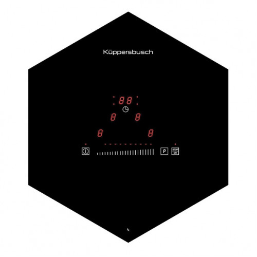 Küppersbusch EKWI3740.0S Waben-Kochfeldset, 4 Induktionskochzonen, 1 Schaltwabe, glideControl, senkrecht
