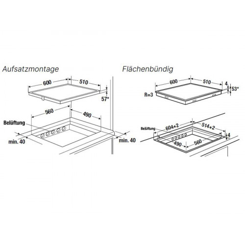 Küppersbusch KI6880.1SR Kochfeld, 60 cm, 6 Induktionzonen, 3 Flexzonen, glideControl+, 10 Sonderfkt. 