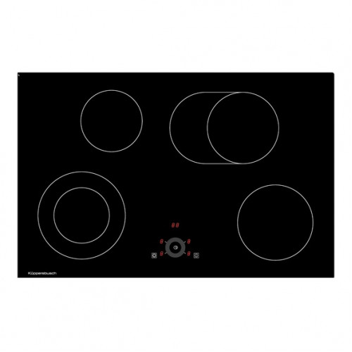 Küppersbusch  KE8330.0SR Glaskeramikkochfeld, 80 cm, 4 Kochzonen, Zweikreis- und Bräterzone, dialControl, Rahmenlos