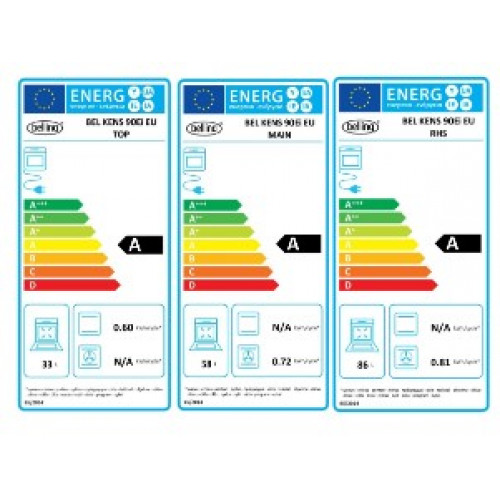 Standherd Belling Kensington 90 DFT Black Gas Elektro Standherd 90 cm Range Coocker 