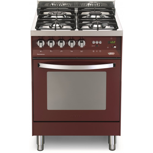 Standherd LOFRA - RAINBOW - SINGLE OVEN 60 cm - PR 66 MFT / C - Burgundy Range Cooker