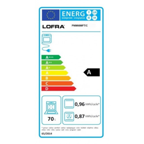 Standherd LOFRA - RAINBOW - SINGLE OVEN 60 cm - PNM 66 MFT / C - Black  Range Cooker