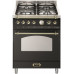 Standherd LOFRA - DOLCEVITA - SINGLE OVEN 60 cm - RNM 66 MFT/ CI - Black - Messing Finish Range Cooker