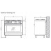 Standherd LOFRA - VENEZIA - SINGLE OVEN 90 cm - PG 96 WMFT/ AEO - Edelstahl Range Cooker