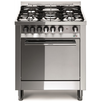 Standherd LOFRA - MAXIMA - SINGLE OVEN 70 cm breit - M 76 MF/ C - Gas / Elektro - INOX  Range Cooker 