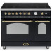 Standherd LOFRA - DOLCEVITA INDUKTION - DOUBLE OVEN 90cm - RNMD 96 MFTE/ 5IF - Black Messing Finish  Range Cooker