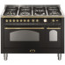 Standherd LOFRA - DOLCEVITA - DOUBLE OVEN 120cm - RNMD 126 MFT+E/ 2 AEO - BLACK MESSING FINISH  Range Cooker