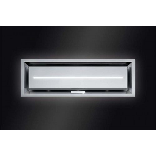 Baumann Aurora 9030 Edelstahl Deckenhaube 90 cm x 30cm  Dunstabzugshaube 857m³/h