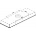 Baumann Aurora 9030 Edelstahl Deckenhaube 90 cm x 30cm  Dunstabzugshaube 857m³/h