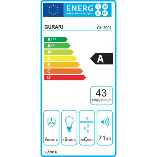 Gurari Wandhaube CH 5001 + Umluftset.Dunstabzugshaube 90cm,Edelstahl, Glas,1000m³/h Gurari Wandhaube CH 5001 + Umluftset.Dunstabzugshaube 90cm,Edelstahl, Glas,1000m³/h