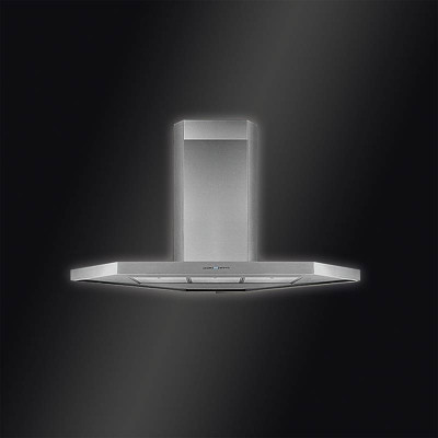 Dunstabzugshaube 90cm Baumann Eckhaube CAPELLA 850m³/h Abluft Umluft Edelstahl