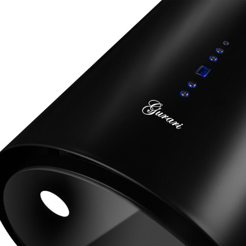 GURARI Inselhaube GCH 792 BL Diamond, Dunstabzugshaube Insel 40 cm Schwarz 850m³/h