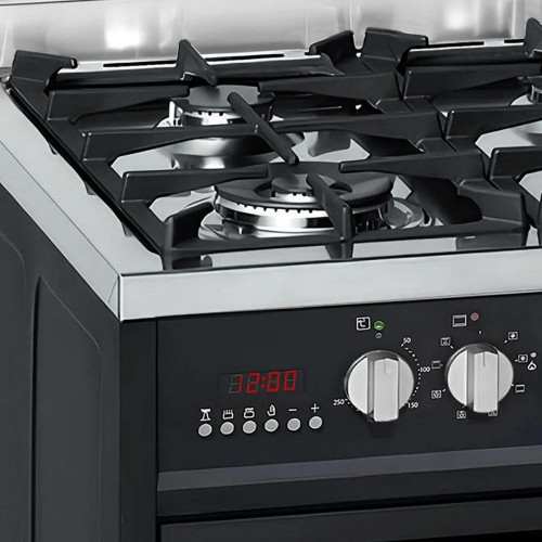 Gas-Standherd 60 cm Schwarze Gasherd mit Elektrobackofen 60 L Range Coocker GCH E 610 BL Gas-Elektro-Standherd, Erdgas/Propangas, 4 Kw, WOK Gas-Standherd 60 cm Schwarze Gasherd mit Elektrobackofen 60 L Range Coocker GCH E 610 BL Gas-Elektro-Standherd, Erdgas/Propangas, 4 Kw, WOK