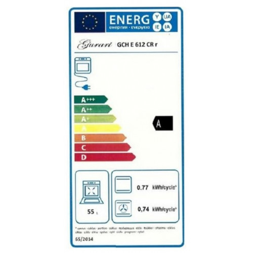 GURARI GCH E 612 Cr r Induktions Standherd 60 cm, Induktion, Retro, Creme, Range Coocker