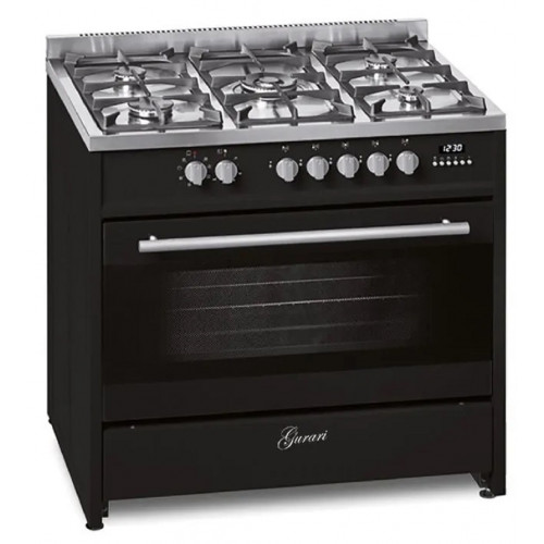 Gurari GCH E 911 BL Schwarz Gas Elektro Standherd 90 cm 121 L