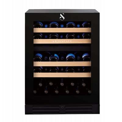 Swisscave Weinkühlschrank WL 155 DF, 2-Zonen Weinkühlschrank, 40 Flaschen, 82cm (H)