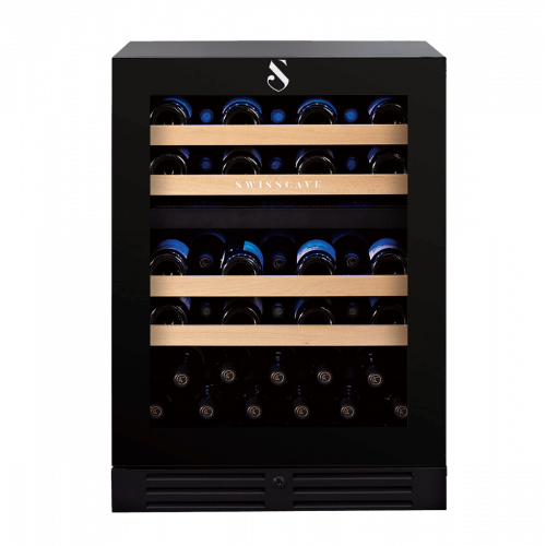 Swisscave Weinkühlschrank WL 155 DF, 2-Zonen Weinkühlschrank, 40 Flaschen, 82cm (H)