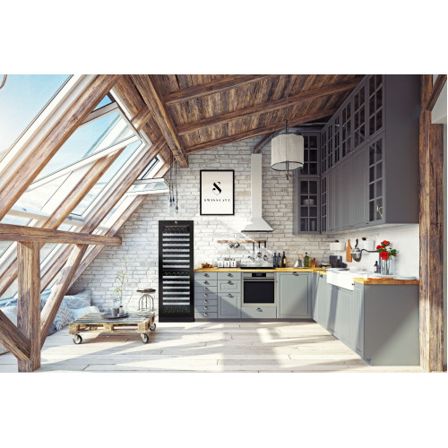 Swisscave Weinkühlschrank WLB-460DF-MIX, 2-Zonen Weinkühlschrank, 152 Flaschen, 172 cm (H)