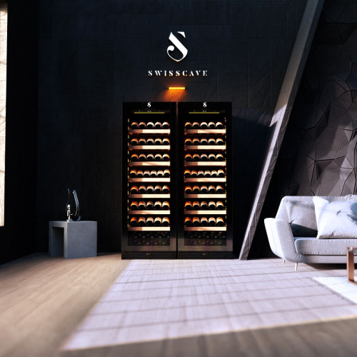 Swisscave Weinkühlschrank WLB-460FLD-MIX, 1-Zonen Weinkühlschrank, 154 Flaschen, 172 cm (H)