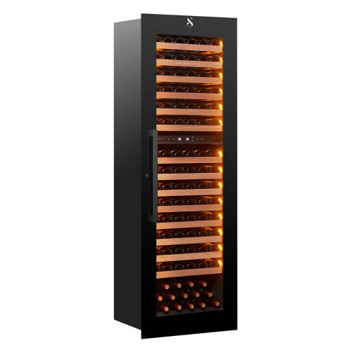 Swisscave Weinkühlschrank WLI-460DF-MIX, 2-Zonen Weinkühlschrank für Kücheneinbau, 94 Flaschen, 182cm (H)