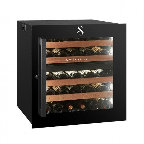 Swisscave Weinkühlschrank WLI-90 DF, 2-Zonen Weinkühlschrank für Kücheneinbau, 22 Flaschen, 60cm (H)