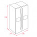 Teka RLF74925SSEU No Frost Side by Side-Kühl-Gefrierkombination mit 2 Türen und Barfach