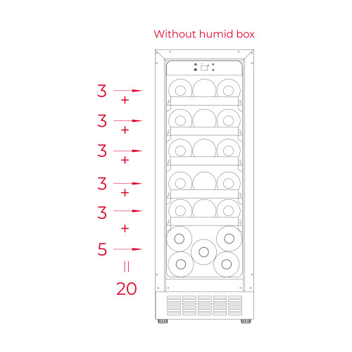 Teka RVU10020 30cm Unterbau-Weinkühler für bis zu 20 Flaschen 