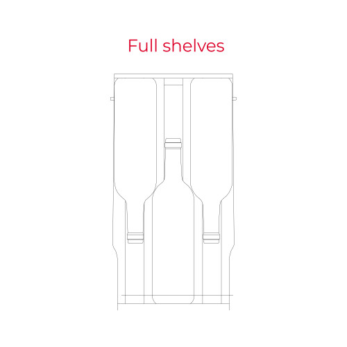 Teka RVU10020 30cm Unterbau-Weinkühler für bis zu 20 Flaschen 