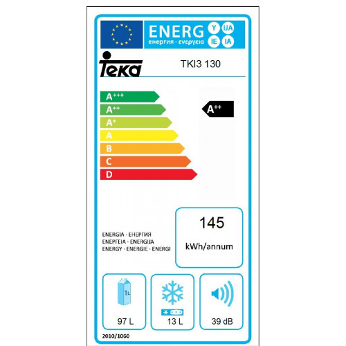 Teka TKI3130EU Einbau-Kühlschrank mit Gefrierfach, 88cm