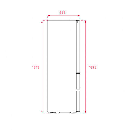 Teka RFD77820SSEU French Door LongLife No Frost Kühl-Gefrierkombination, 2 Türen, 2 Schubladen