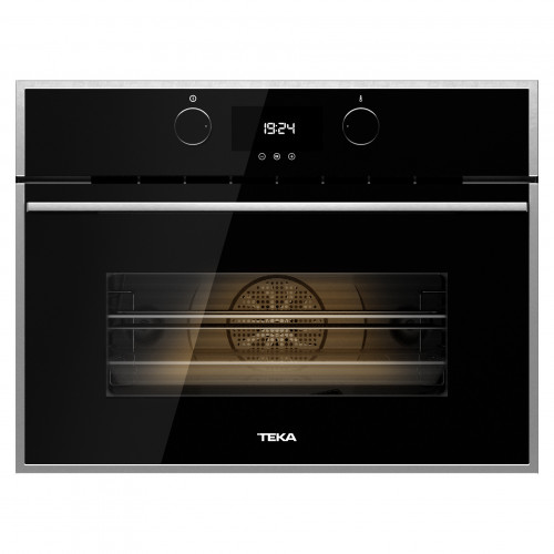  Teka HLC844C Kompakt-Backofen mit HydroClean® ECO-Reinigungssystem und Mikrowellenfunktion