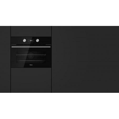 Teka HLC8440CBK Kompakt-Backofen mit HydroClean® ECO-Reinigungssystem und Mikrowellenfunktion