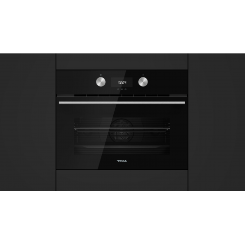 Teka HLC8440CBK Kompakt-Backofen mit HydroClean® ECO-Reinigungssystem und Mikrowellenfunktion