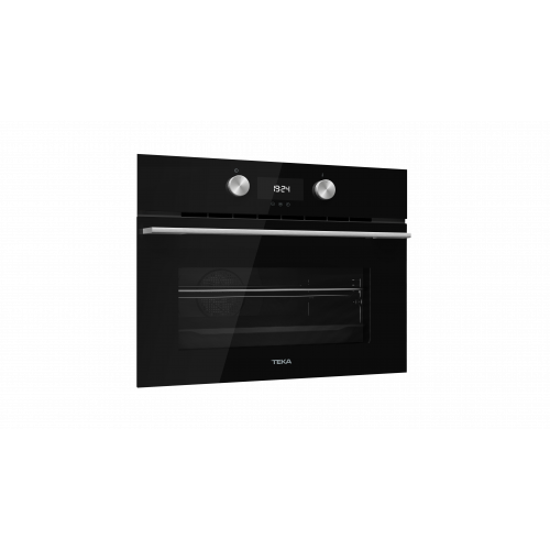 Teka HLC8440CBK Kompakt-Backofen mit HydroClean® ECO-Reinigungssystem und Mikrowellenfunktion