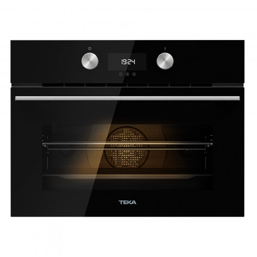 Teka HLC8440CBK Kompakt-Backofen mit HydroClean® ECO-Reinigungssystem und Mikrowellenfunktion