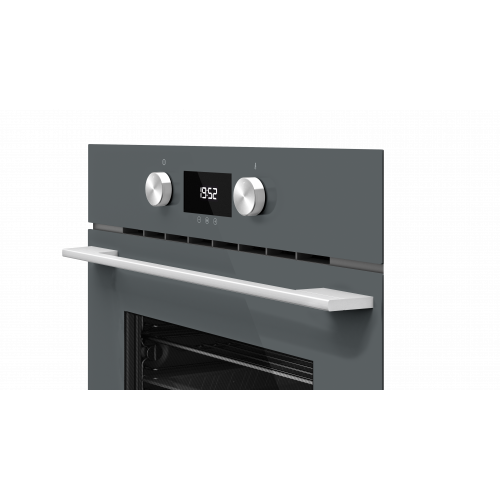 Teka HLC8440CST Kompakt-Backofen mit HydroClean® ECO-Reinigungssystem und Mikrowellenfunktion 45cm, 11 Funktionen, Stone grey