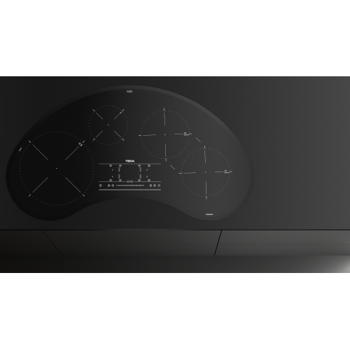 Teka IRC9430KS 95cm Induktions-Kochfeld mit 5 Kochzonen im Nierendesign