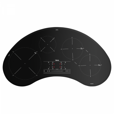 Teka IRC9430KS 95cm Induktions-Kochfeld mit 5 Kochzonen im Nierendesign