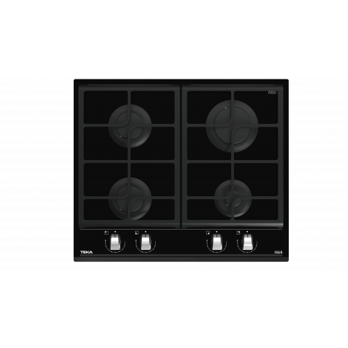 Teka GZC64300XBN 60cm Glas-Gaskochfeld mit 4 Kochzonen