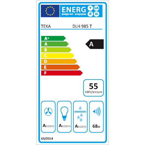 Teka DLH985T Wandhaube mit Touchcontrol und EcoPower Motor, 90cm