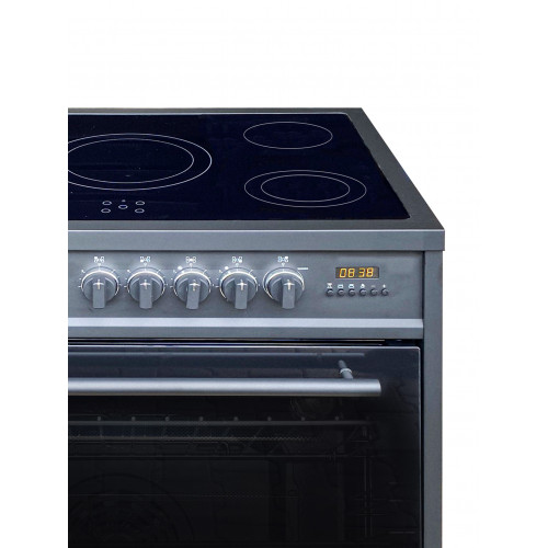 GURARI Elektro-Standherd GCH E 912 BL+GCH S 155 BL 90 Prime, Elektro Standherd 90 cm/ Schwarz/ Range Coocker / 121L /Edelstahl/ 8 Funktionen / Heißluft/ Grill/ 5 Hi-Light Zonen/ Zweikreiszone/Restwärmeanzeige/+Luxus Dunstabzugshaube 90 cm, Schwarz Glas,10 GURARI Elektro-Standherd GCH E 912 BL+GCH S 155 BL 90 Prime, Elektro Standherd 90 cm/ Schwarz/ Range Coocker / 121L /Edelstahl/ 8 Funktionen / Heißluft/ Grill/ 5 Hi-Light Zonen/ Zweikreiszone/Restwärmeanzeige/+Luxus Dunstabzugshaube 90 cm, Schwarz Glas,10