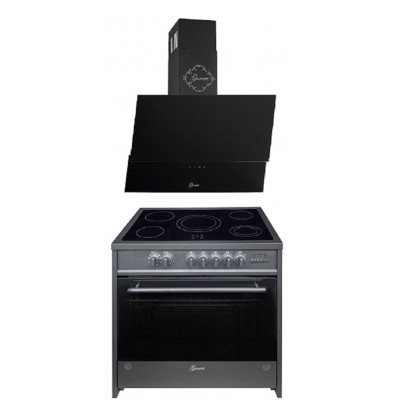 GURARI Elektro-Standherd GCH E 912 BL+ GCH 268 BL 9 Prime, Elektro Standherd 90 cm/ 121L / 8 Funktionen +Dunstabzugshaube 90cm GURARI Elektro-Standherd GCH E 912 BL+ GCH 268 BL 9 Prime, Elektro Standherd 90 cm/ 121L / 8 Funktionen +Dunstabzugshaube 90cm
