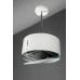 GURARI Inselhaube GCH I 237 50 WH, Umluft Lampen Inselhaube, Insel Dunstabzugshaube 50cm,  860m³/h