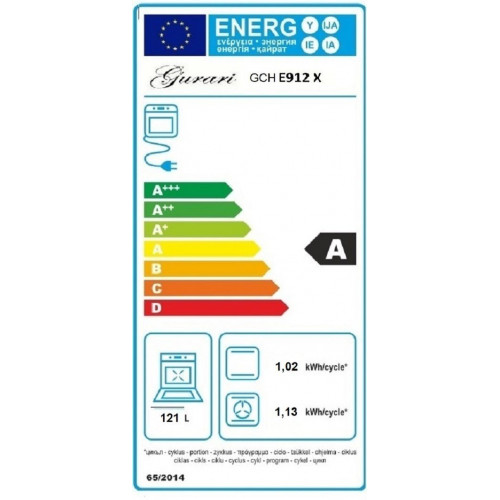 GURARI Elektro-Standherd GCH E 912 X, Elektro Standherd 90 cm/ Range Coocker / 121L /Edelstahl/ 8 Funktionen