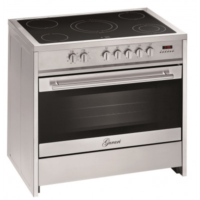 GURARI Elektro-Standherd GCH E 912 X, Elektro Standherd 90 cm/ Range Coocker / 121L /Edelstahl/ 8 Funktionen