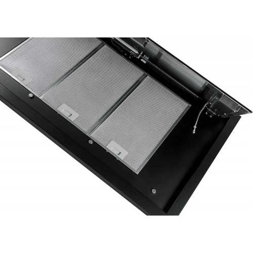 GURARI Elektro-Standherd GCH E 912 BL+GCH C 343 120 BL PRIME, Elektro Standherd 90 cm/ Schwarz/ Range Coocker / 121L /Edelstahl/ 8 Funktionen / Heißluft/ Grill/ 5 Hi-Light Zonen/ Zweikreiszone/Restwärmeanzeige/+Dunstabzugshaube Deckenhaube 120 cm 1000m³/ 