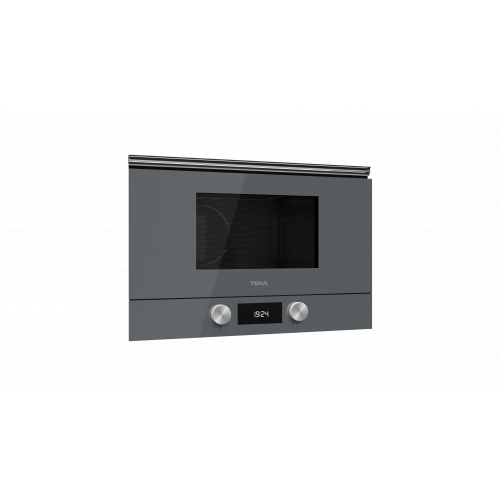 Teka ML8220BISLST Einbau-Mikrowelle mit Grill und Keramikbodenplatte,22 Liter, Stone grey