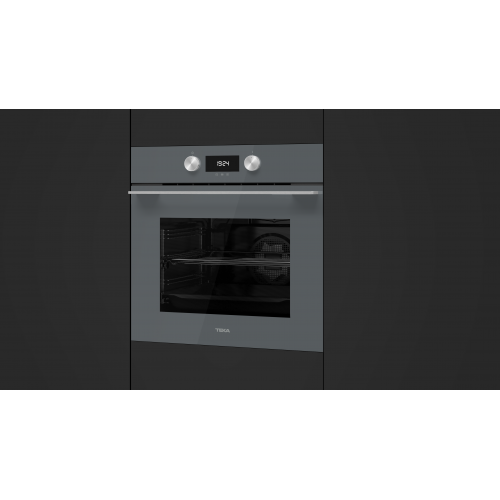 Teka HLB8400PST Einbau-Backofen mit Pyrolyse-Selbstreinigungssystem und Heißluft, 60cm, Stone grey